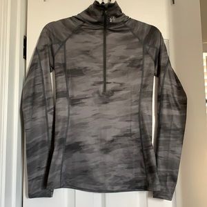 Under armour 3/4 zip workout long sleeve top